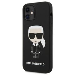 Karl Lagerfeld KLHCP12SSLFKBK telefonile iPhone 12 mini 5,4 ", must hind ja info | Telefoni kaaned, ümbrised | kaup24.ee