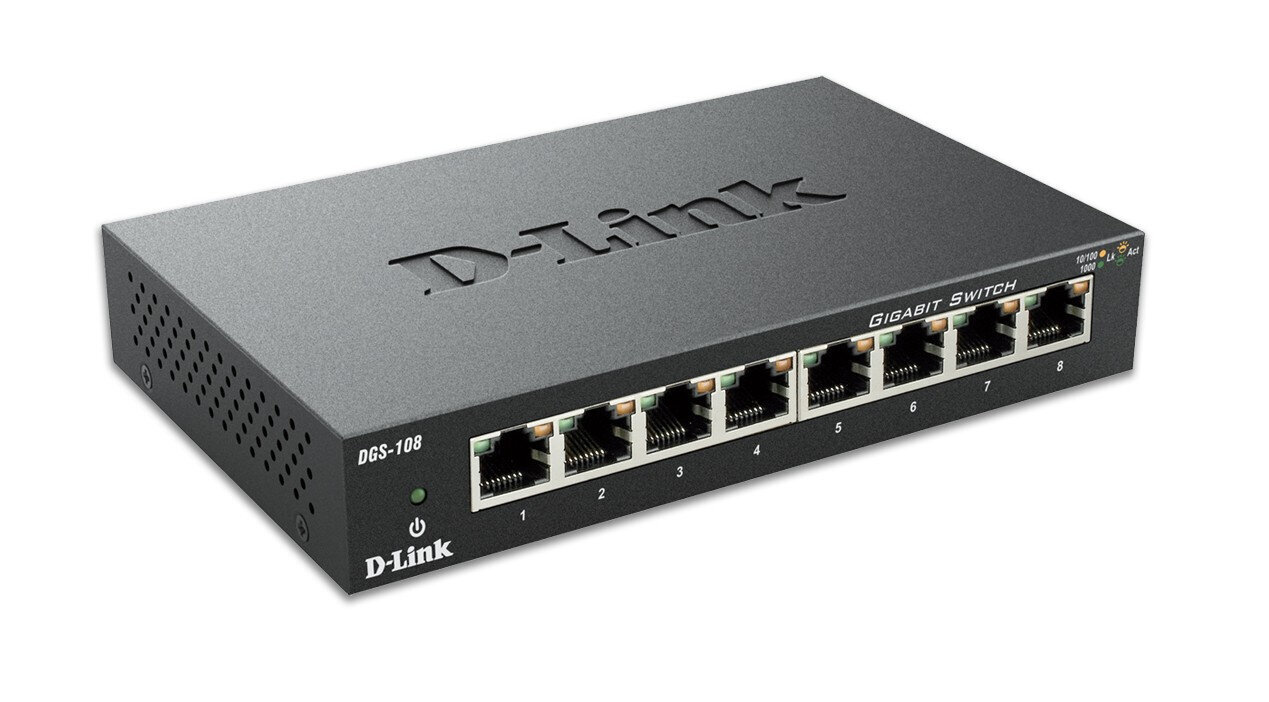 D-Link DGS-108 Black hind ja info | Lülitid (Switch) | kaup24.ee