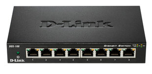 Свитч D-Link DGS-108 Black цена и информация | Коммутаторы (Switch) | kaup24.ee