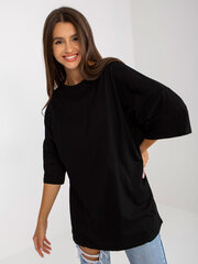 черная повседневная блуза с серебряной аппликацией цена и информация | Женские блузки, рубашки | kaup24.ee