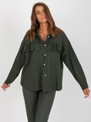 Женская рубашка цвета хаки One size цена и информация | Женские блузки, рубашки | kaup24.ee