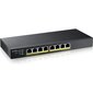 Zyxel GS1915-8EP Managed L2 Gigabit Ethernet (10/100/1000) Power over Ethernet (PoE) Black hind ja info | Lülitid (Switch) | kaup24.ee