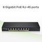 Zyxel GS1915-8EP Managed L2 Gigabit Ethernet (10/100/1000) Power over Ethernet (PoE) Black hind ja info | Lülitid (Switch) | kaup24.ee