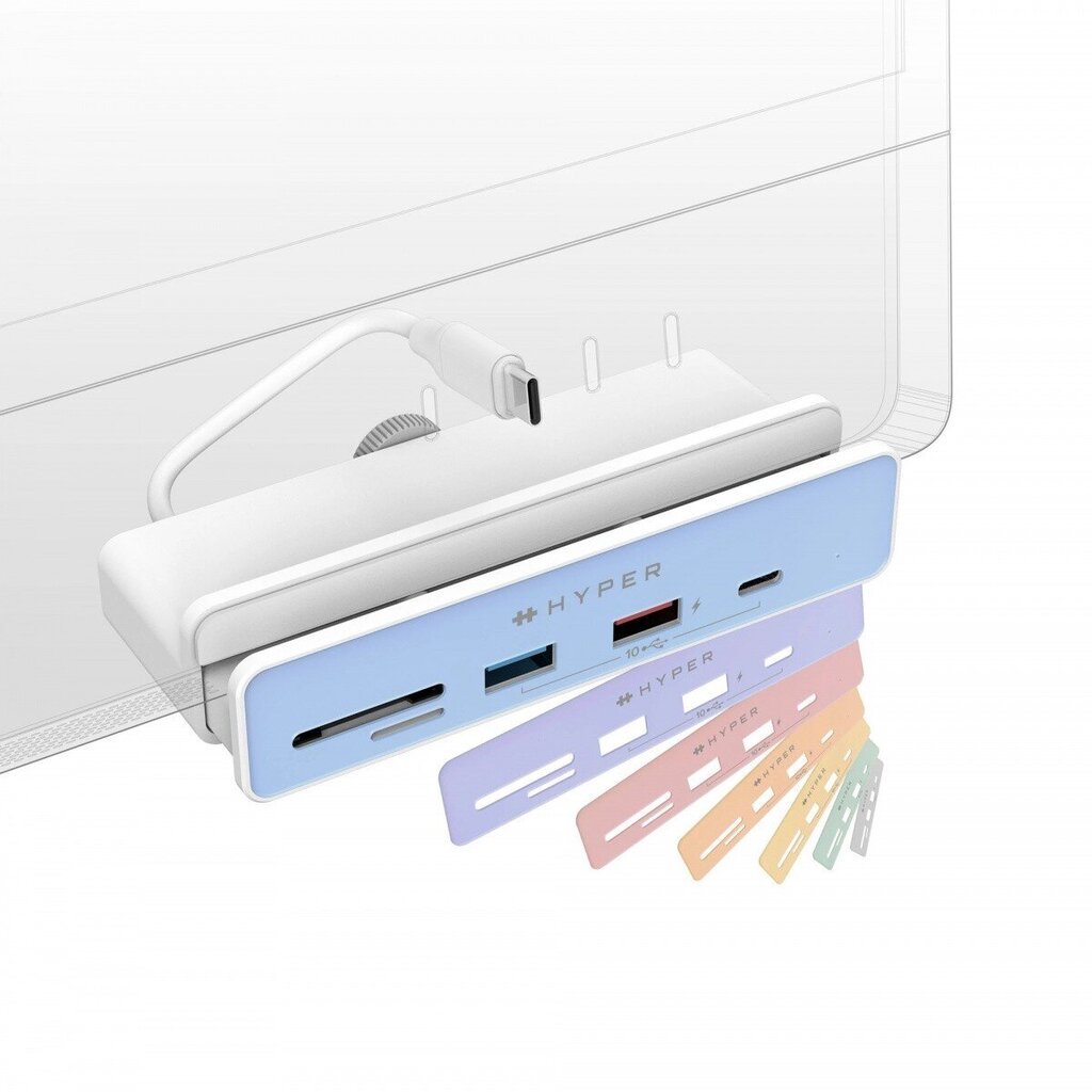 HyperDrive Hüper 6-ühes USB-C jaotur iMac 24-tollise jaoks цена и информация | USB jagajad, adapterid | kaup24.ee