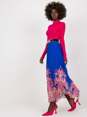Женская кобальтовая юбка со складками цена и информация | Юбка | kaup24.ee