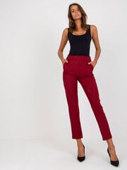 Naiste kastanipunased riidest püksid hind ja info | Naiste püksid | kaup24.ee
