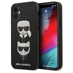 Karl Lagerfeld Case telefonile iPhone 12 Mini, must цена и информация | Чехлы для телефонов | kaup24.ee