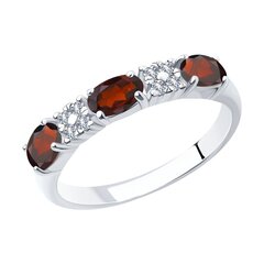 Серебряное кольцо для женщин 0008878500192 цена и информация | Кольцо | kaup24.ee