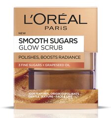 L'Oreal Paris Smooth Sugars sära andev suhkrukoorija hind ja info | Näopuhastusvahendid | kaup24.ee