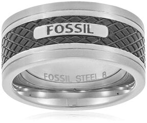 Модное стальное кольцо Fossil JF00888040 цена и информация | Мужские украшения | kaup24.ee