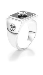 Роскошное серебряное кольцо Rebel&Rose Square Scout Lowneck RR-RG032-S цена и информация | Мужские украшения | kaup24.ee