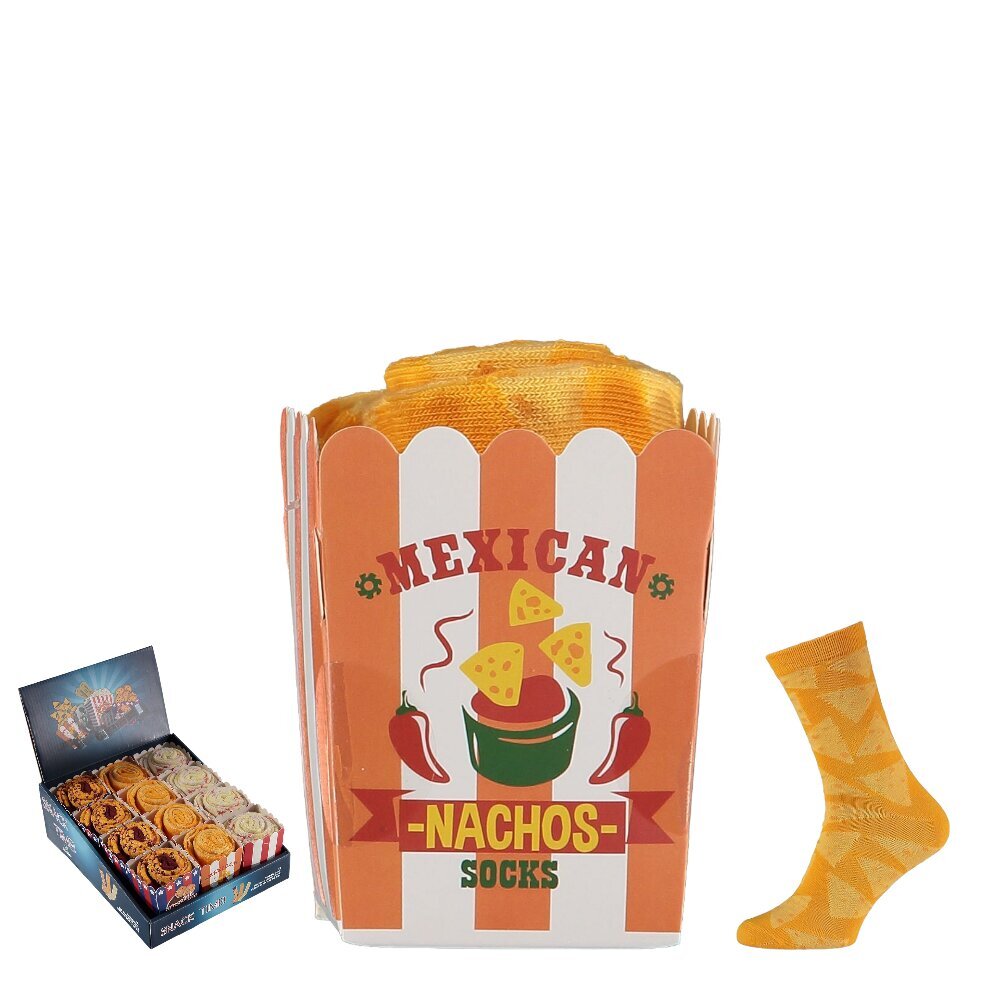 Meeste sokid kinkekarbis Snack Time Socks Mexican Nachos hind ja info | Meeste sokid | kaup24.ee