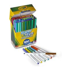 Набор маркеров Super Tips Crayola 58-5100, 100 шт. цена и информация | Особенности<br>-<br>Материал: дерево, пластик, стекло.<br>- Ручка из массива дерева, высококачественная и стильная.<br>- Зеркало высокой четкости, восстанавливает вашу максимальную четкость.<br>- Это подходит мужчинам и женщинам для повседневного макияжа и для путешествий. | kaup24.ee