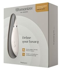 Клиторальный стимулятор Womanizer Premium 2, молочный цена и информация | Вибраторы | kaup24.ee