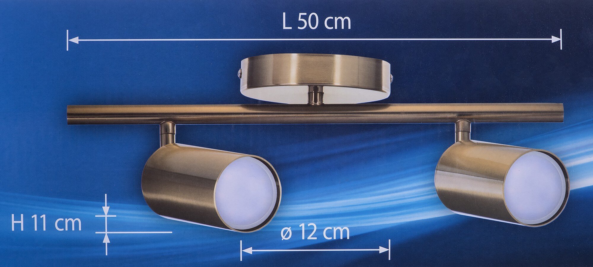 AJE-SPECTRA 2P GU10 2x40W strip цена и информация | Rippvalgustid | kaup24.ee