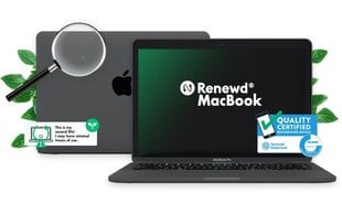 Notebook|RENEWD|MacBook Pro|2300 MHz|13.3&#34;|2560x1600|RAM 8GB|DDR3|SSD 128GB|Intel Iris Plus 640|Integrated|ENG|macOS Sierra|Space Gray|1.37 kg|RND-MPXQ2 hind ja info | Sülearvutid | kaup24.ee