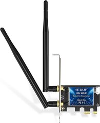 EDUP EP-9651 Wi-Fi 6E PCIE Võrgukaart / AX3000 / Intel AX210 / Bluetooth 5.2 hind ja info | Juhtmeta pöörduspunktid  (Access Point) | kaup24.ee