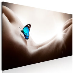 Pilt - Woman and Butterfly (1 Part) Narrow 135x45 cm цена и информация | Картины, живопись | kaup24.ee