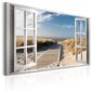 Pilt - Window: View of the Beach 120x80 cm цена и информация | Seinapildid | kaup24.ee