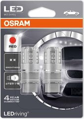 Osram LED punane pirn, P27/7W 12V 3W W2.5x16q, 3547R-02B hind ja info | Autopirnid | kaup24.ee