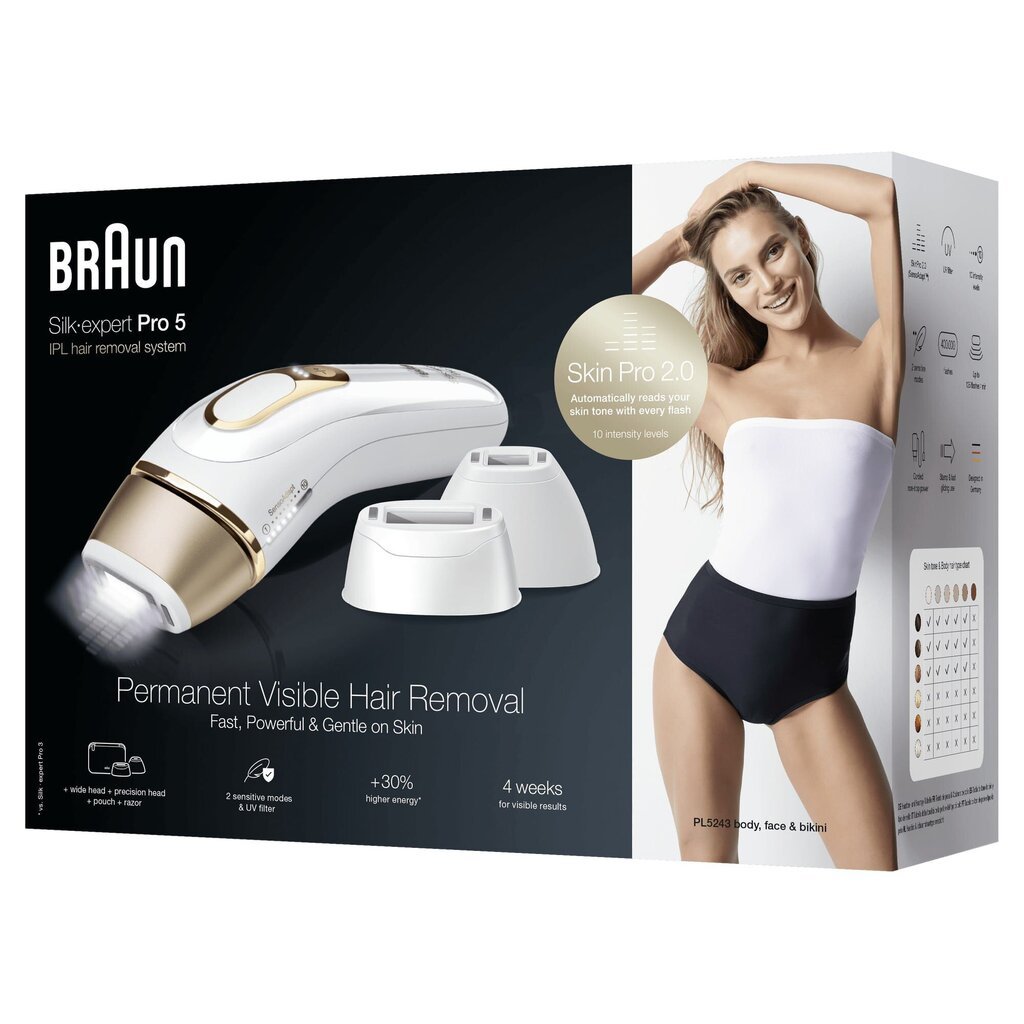 Braun Silk-expert Pro 5 PL5243 цена и информация | Epilaatorid, raseerijad | kaup24.ee