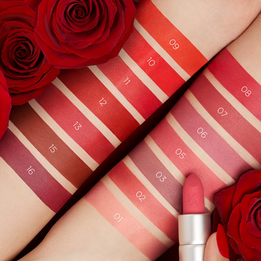 Matt huulepulk Kiko Milano Powder Power Lipstick, 16 Red Violet hind ja info | Huulepulgad, -läiked, -palsamid, vaseliin | kaup24.ee