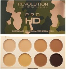 Näo kontuurimispalett Makeup Revolution Pro HD Camouflage, 10 g, Medium Dark цена и информация | Пудры, базы под макияж | kaup24.ee