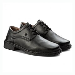 Meeste klassikalised laiad kingad Josef Seibel, suured suurused, mustad hind ja info | Meeste kingad, saapad | kaup24.ee