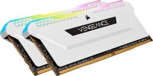 Corsair Vengeance RGB PRO SL, DDR4, 32 GB, 3200MHz, CL16 (CMH32GX4M2E3200C16W) цена и информация | Оперативная память (RAM) | kaup24.ee