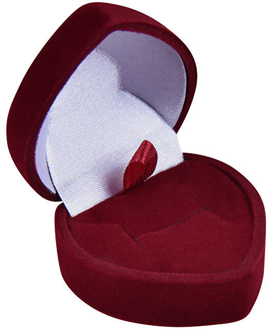 JK Box Burgundia kinkekarp kõrvarõngaste või sõrmuse jaoks Heart F-75 / A10 hind ja info | Kingituste pakendid | kaup24.ee