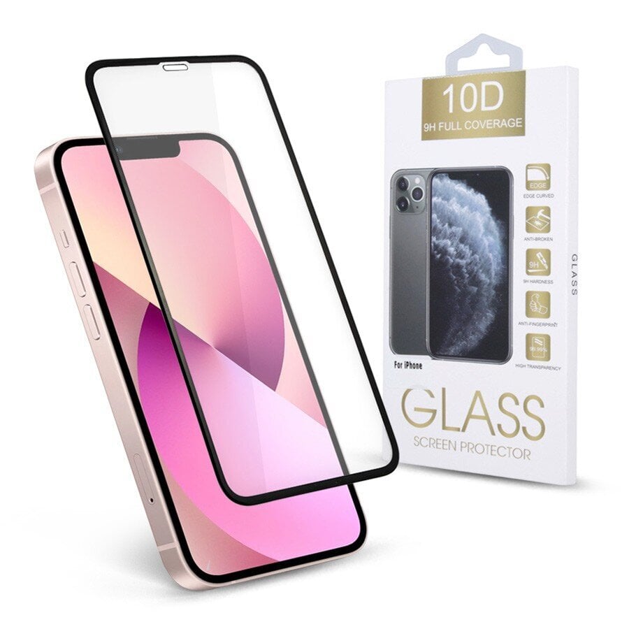 Kaitseklaas Full Glue 10D - iPhone 14 Pro Max цена и информация | Ekraani kaitsekiled | kaup24.ee