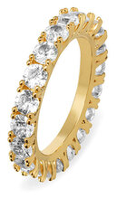 Сверкающее позолоченное кольцо с цирконами Troli VBR039G-A цена и информация | Кольцо | kaup24.ee