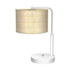 Milagro настольная лампа MARSHALL WHITE / RATTAN 1xE27 цена и информация | Настольная лампа | kaup24.ee