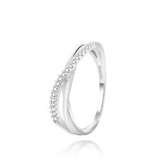 Beneto Сверкающее серебряное кольцо с цирконами AGG433 цена и информация | Кольца | kaup24.ee