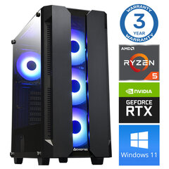 INTOP Ryzen 5 5600X 32GB 500SSD M.2 NVME RTX3060 12GB WIN11 hind ja info | Lauaarvutid | kaup24.ee