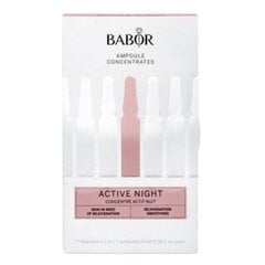 Taastavad näoampullid Babor Active Night, 7 х 2 ml. hind ja info | Näoõlid, seerumid | kaup24.ee