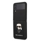 Karl Lagerfeld PU Saffiano Ikonik Case for Samsung Galaxy Z Flip 4 Black