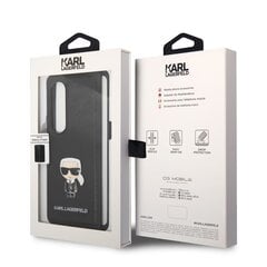 Karl Lagerfeld PU Saffiano Ikonik Case for Samsung Galaxy Z Fold 4 Black hind ja info | Telefoni kaaned, ümbrised | kaup24.ee