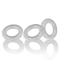 Эрекционная насадка на пенис с тремя кольцами Oxballs Willy Rings Pack Clear (3шт) цена и информация | Эрекционные кольца, насадки на пенис | kaup24.ee