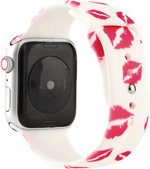 4wrist Silikoonrihm Apple Watchile - Kiss 42/44/45 mm hind ja info | Nutikellade ja nutivõrude tarvikud | kaup24.ee