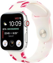 4wrist Silikoonrihm Apple Watchile - Kiss 42/44/45 mm hind ja info | Nutikellade ja nutivõrude tarvikud | kaup24.ee