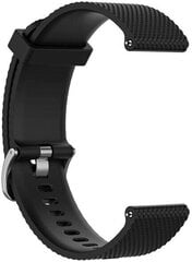 4wrist Nahast rihm Garminile 22 mm - must hind ja info | Nutikellade ja nutivõrude tarvikud | kaup24.ee