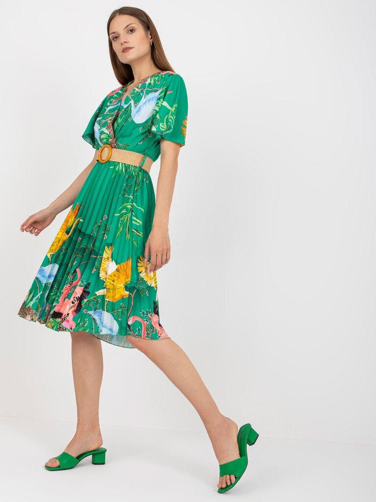 Naiste roheline trükiga kleit hind ja info | Kleidid | kaup24.ee