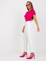 Naiste valgest kangast püksid hind ja info | Naiste püksid | kaup24.ee