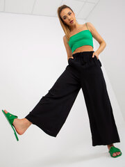 Женские брюки из ткани, черные цена и информация | Женские брюки | kaup24.ee