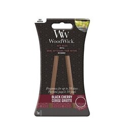 WoodWick Auto Reeds Refill Black Cherry - Replacement car incense sticks цена и информация | Освежители воздуха для салона | kaup24.ee