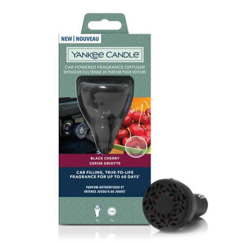 Yankee Candle Car Powered Fragrance Diffuser Black Cherry - Fragrance Lighter Diffuser with Refill hind ja info | Küünlad, küünlajalad | kaup24.ee