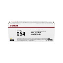Canon Kassett 064 4931C001 kollane hind ja info | Laserprinteri toonerid | kaup24.ee