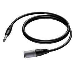 PROCAB Kaabel XLR isane - 6,3 mm jack isane stereo 1,5 m hind ja info | Kaablid ja juhtmed | kaup24.ee