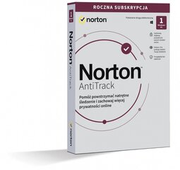 Антивирус Norton Norton Antitrack PL, 1 Пользователь, 1 Устройство, 1 Год, 21427514 цена и информация | Антивирусные программы | kaup24.ee